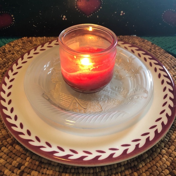 Frosted 7” Twas the Night Before Christmas Plate by Celebrations Crystal Clear - Picture 9 of 10